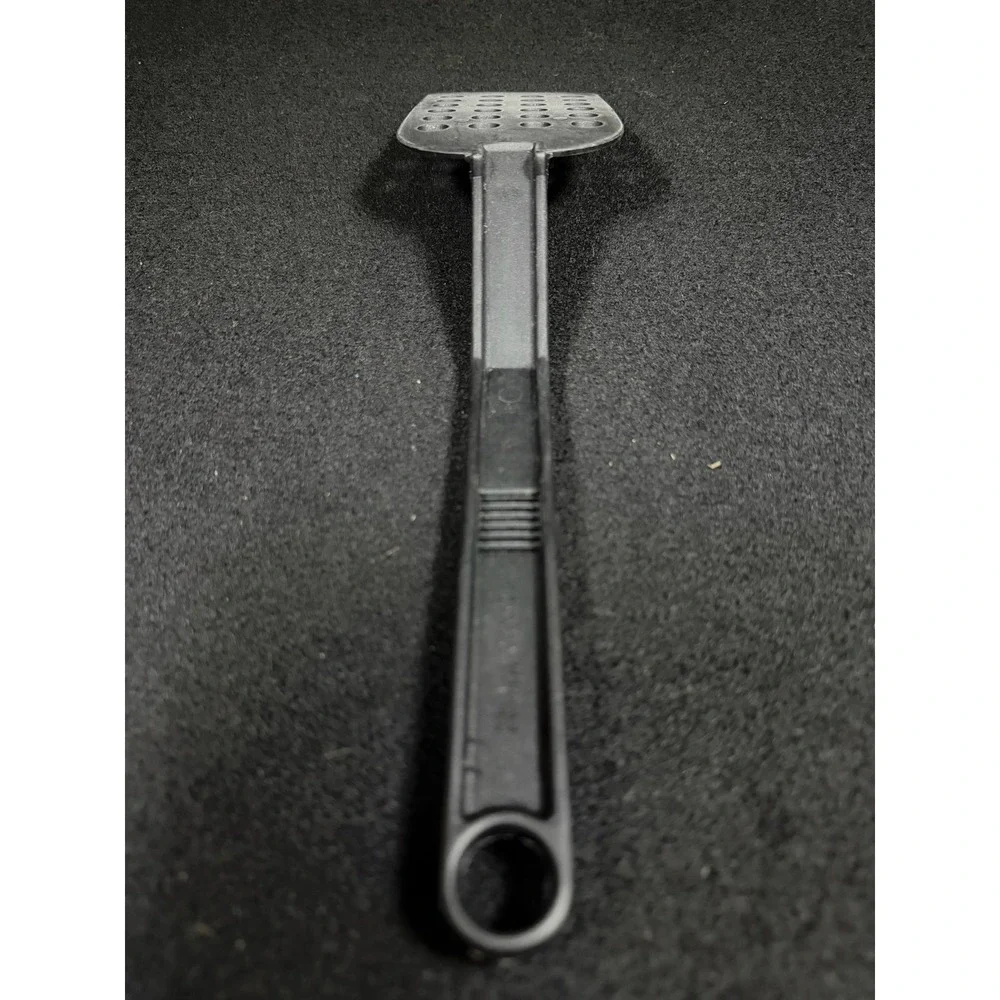 T-Fal Black Nylon Slotted Spatula Turner Angled Handle Made in Canada‎ Vintage